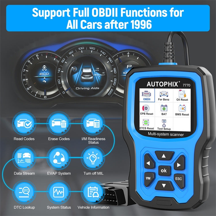AUTOPHIX 7770 For Mercedes Benz Car Full System OBDII Diagnostic Tool Maintenance Tester, 7770 AUTOPHIX 7770 For Mercedes Benz Car Full System OBDII Diagnostic Tool Maintenance Tester, 7770